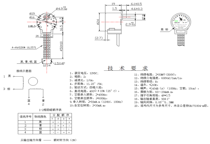 步進電機參數表